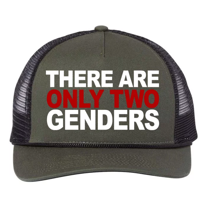 There Are Only Two Genders Retro Rope Trucker Hat Cap