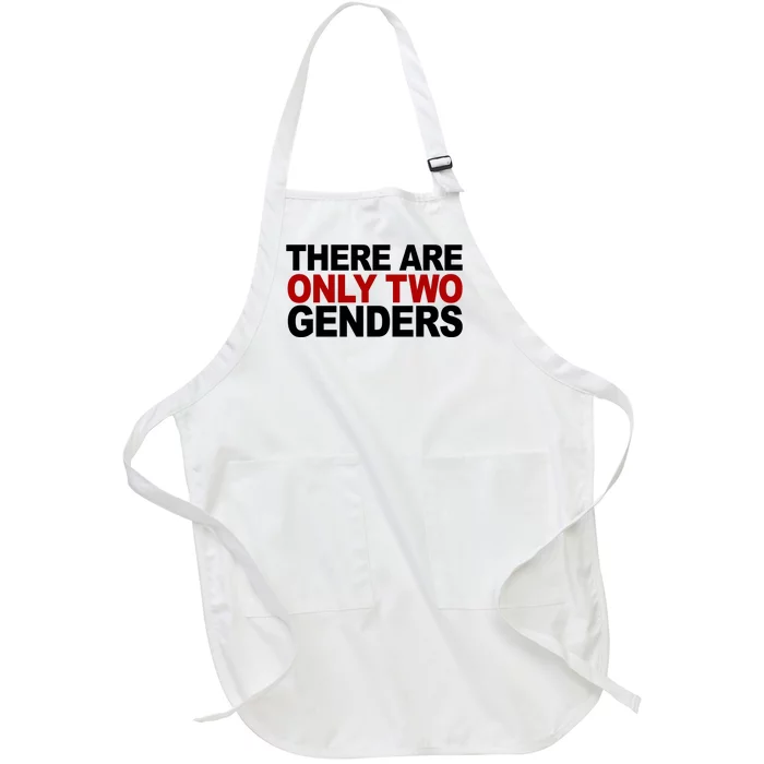 There Are Only Two Genders Full-Length Apron With Pocket