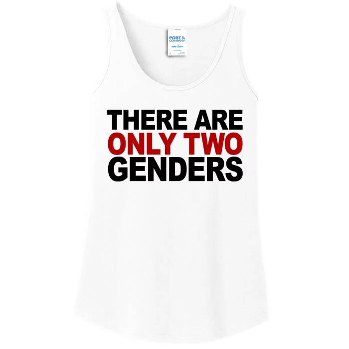 There Are Only Two Genders Ladies Essential Tank