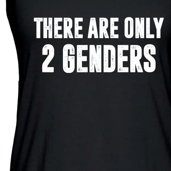 There Are Only 2 Genders Ladies Essential Flowy Tank