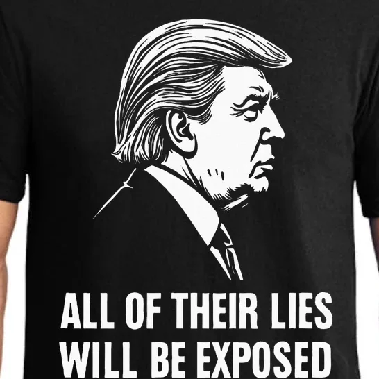 Trump All Of Their Lies Will Be Exposed Take America 2024 Pajama Set