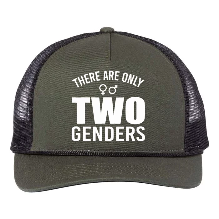 There Are Only Two Genders Gender Retro Rope Trucker Hat Cap