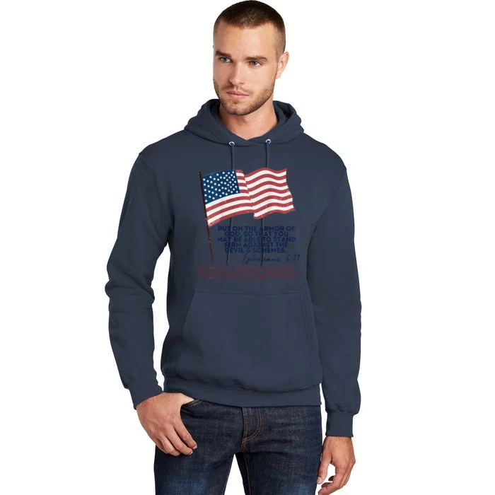 Trump Armour Of God Ephesians 611 Tall Hoodie