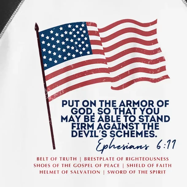 Trump Armour Of God Ephesians 611 Toddler Fine Jersey T-Shirt