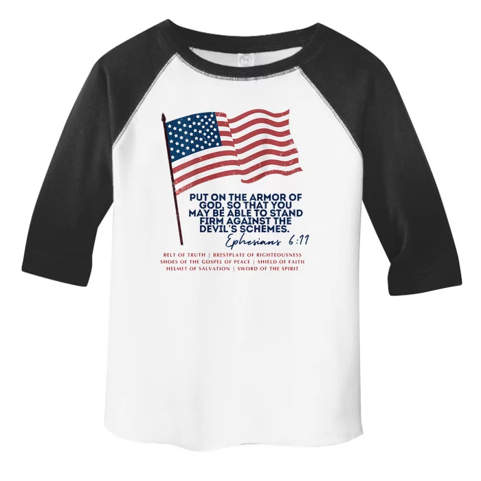 Trump Armour Of God Ephesians 611 Toddler Fine Jersey T-Shirt