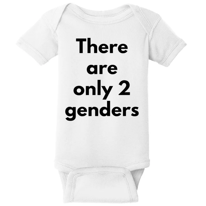 There Are Only 2 Genders Baby Bodysuit