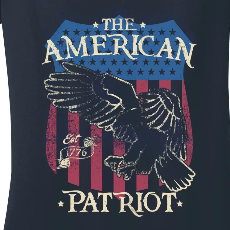 The American Patriot 1776 Women's V-Neck T-Shirt