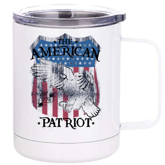 The American Patriot 1776 Front & Back 12oz Stainless Steel Tumbler Cup