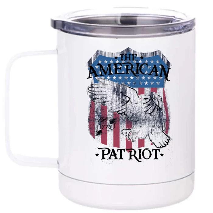 The American Patriot 1776 Front & Back 12oz Stainless Steel Tumbler Cup