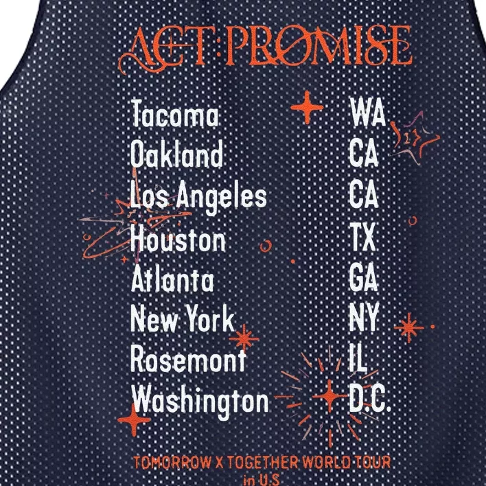 Txt Act Promise Mesh Reversible Basketball Jersey Tank