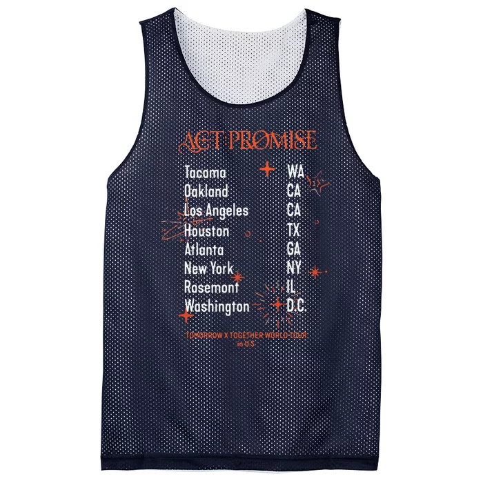 Txt Act Promise Mesh Reversible Basketball Jersey Tank