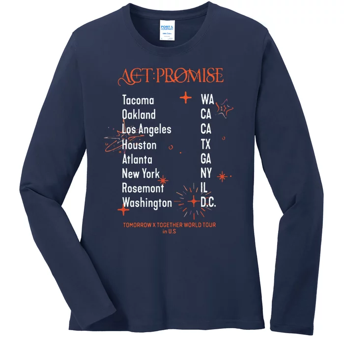 Txt Act Promise Ladies Long Sleeve Shirt