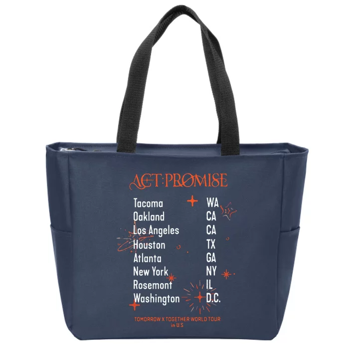 Txt Act Promise Zip Tote Bag