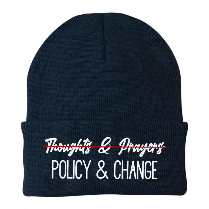 Thoughts And Prayers Are Not Enough Knit Cap Winter Beanie