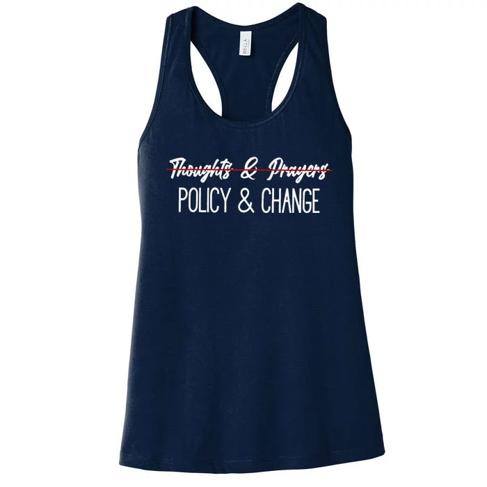 Thoughts And Prayers Are Not Enough Women's Racerback Tank