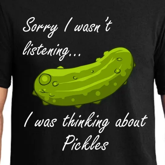 Thinking About Pickles Ferted Cucumber Gift Pajama Set