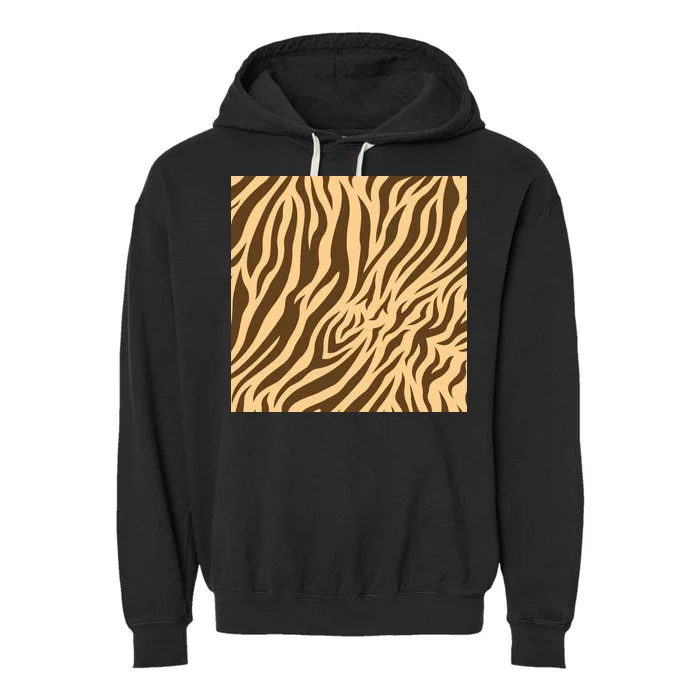 Tiger Animal Print Garment-Dyed Fleece Hoodie