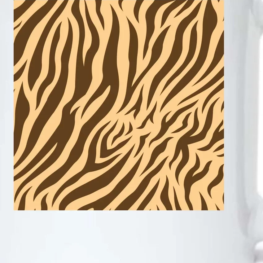 Tiger Animal Print Black Color Changing Mug