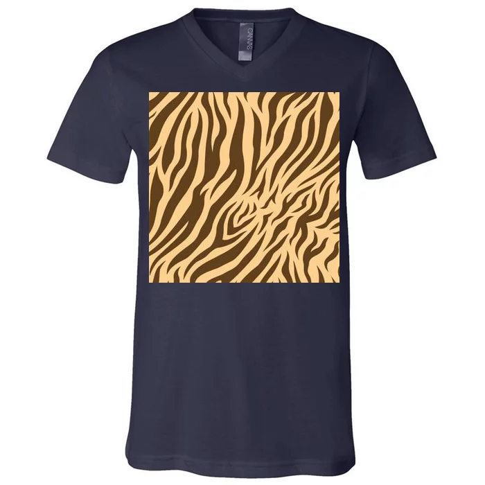 Tiger Animal Print V-Neck T-Shirt