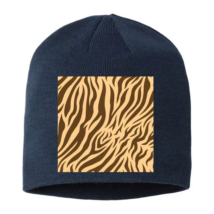 Tiger Animal Print 8 1/2in Sustainable Knit Beanie