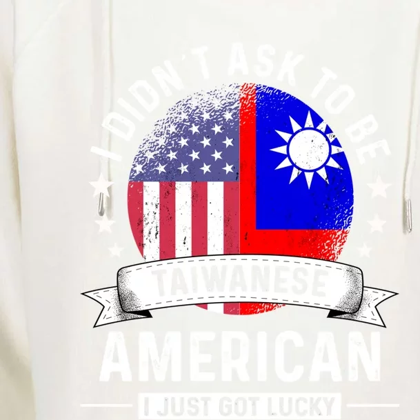 Taiwanese American Patriot Grown Funny Humor Flag Gift Womens Funnel Neck Pullover Hood