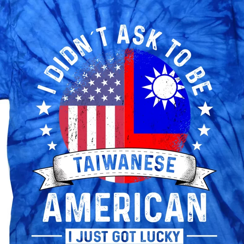 Taiwanese American Patriot Grown Funny Humor Flag Gift Tie-Dye T-Shirt