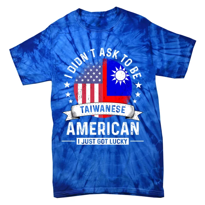 Taiwanese American Patriot Grown Funny Humor Flag Gift Tie-Dye T-Shirt