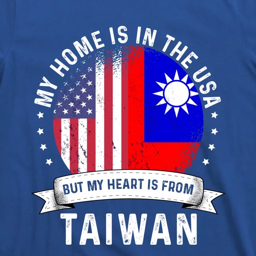 Taiwanese American Patriot Grown Proud Home Usa Flags Gift T-Shirt