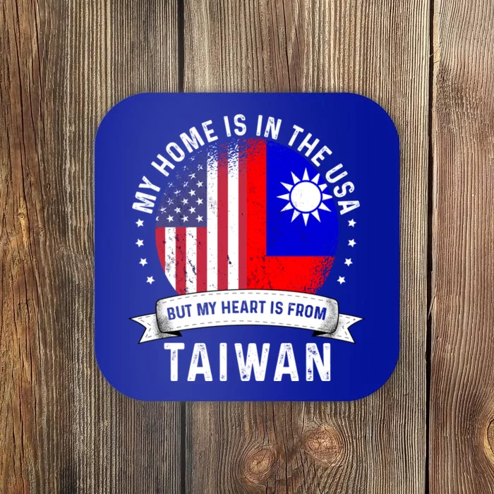 Taiwanese American Patriot Grown Proud Home Usa Flags Gift Coaster