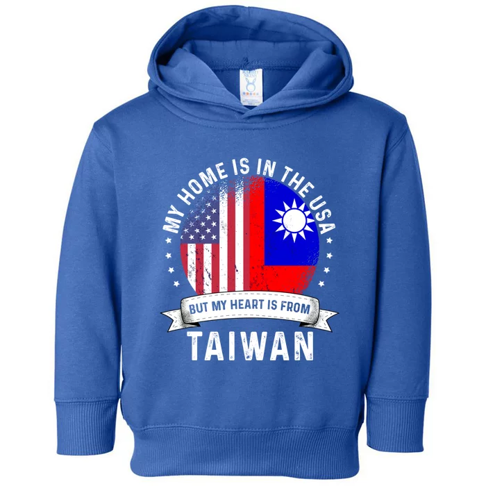 Taiwanese American Patriot Grown Proud Home Usa Flags Gift Toddler Hoodie