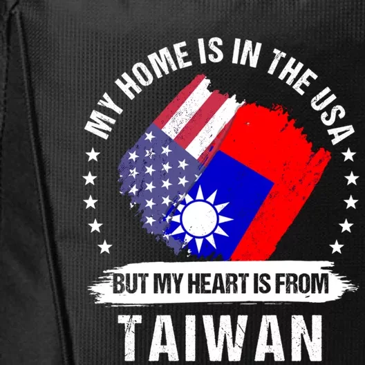 Taiwanese American Patriot Grown Proud My Heart Is From Great Gift City Backpack