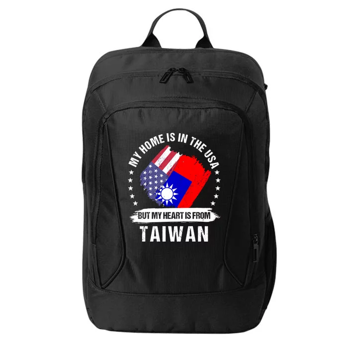 Taiwanese American Patriot Grown Proud My Heart Is From Great Gift City Backpack