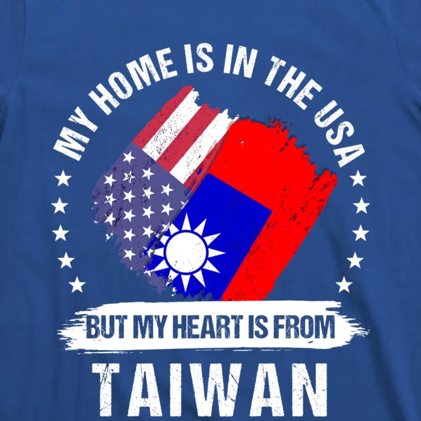 Taiwanese American Patriot Grown Proud My Heart Is From Great Gift T-Shirt