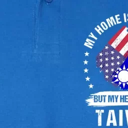 Taiwanese American Patriot Grown Proud My Heart Is From Great Gift Softstyle Adult Sport Polo