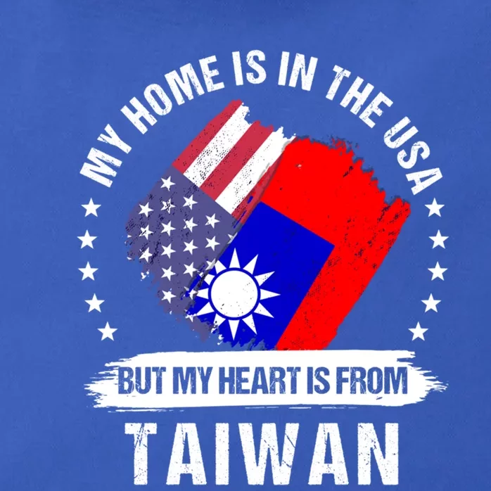 Taiwanese American Patriot Grown Proud My Heart Is From Great Gift Zip Tote Bag