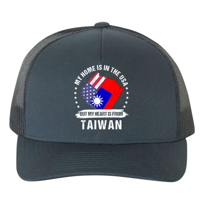 Taiwanese American Patriot Grown Proud My Heart Is From Great Gift Yupoong Adult 5-Panel Trucker Hat