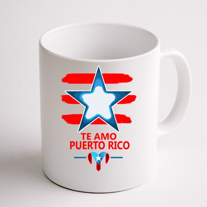 Te Amo Puerto Rico Heart And Flag Of Puerto Rico Front & Back Coffee Mug