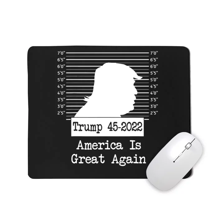 Trump Arrested Prisoner Jail Mug Shot Trump Not Guilty Mousepad