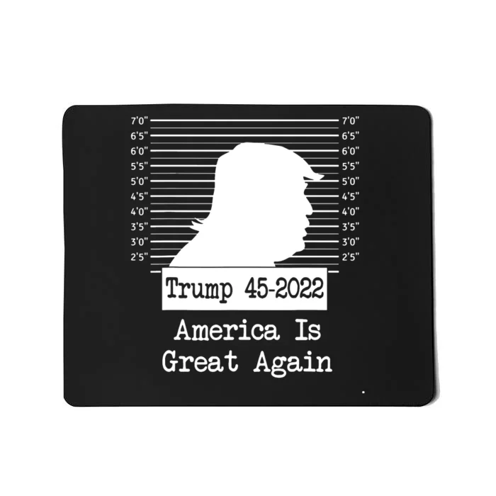 Trump Arrested Prisoner Jail Mug Shot Trump Not Guilty Mousepad