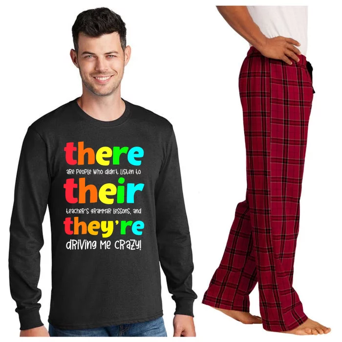 There Are People Who Didn't Listen To Their Teachers Grammar Long Sleeve Pajama Set