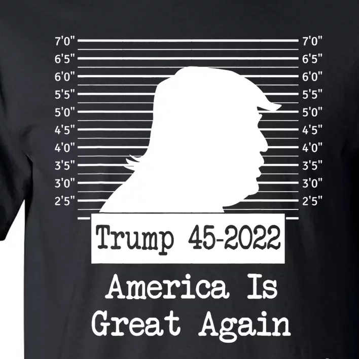 Trump Arrested Prisoner Jail Mug Shot Tall T-Shirt