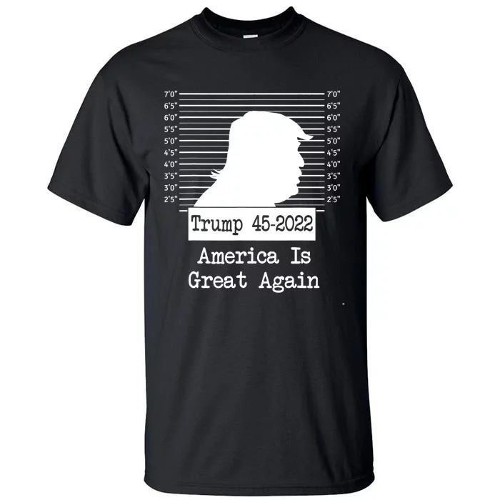 Trump Arrested Prisoner Jail Mug Shot Tall T-Shirt