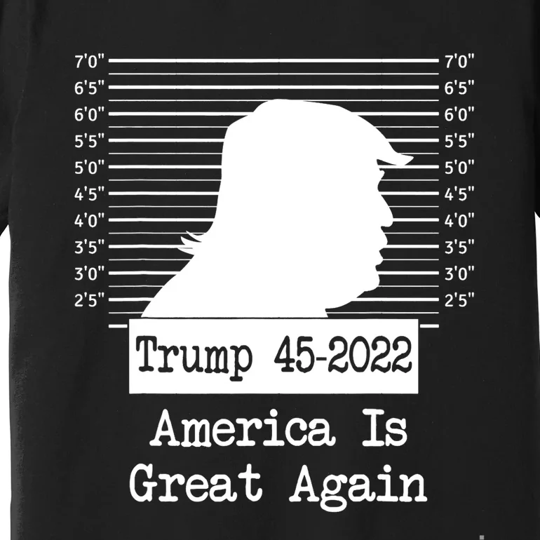 Trump Arrested Prisoner Jail Mug Shot Premium T-Shirt