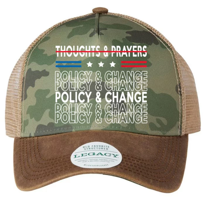 Thoughts And Prayers Policy And Change Legacy Tie Dye Trucker Hat