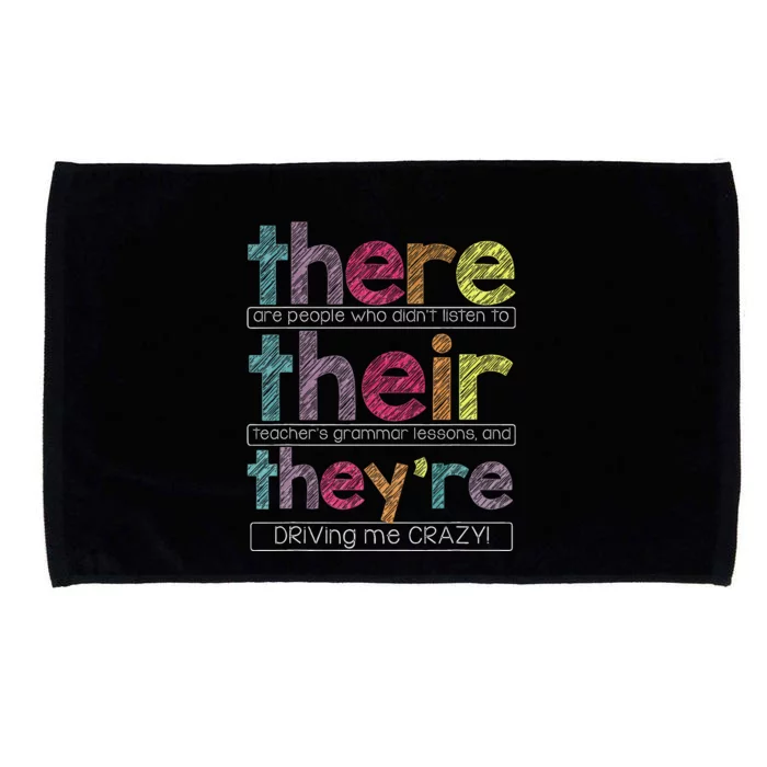 There Are People Who DidnT Listen To Their Teachers Grammar Microfiber Hand Towel