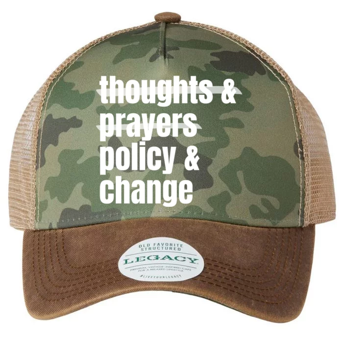 Thoughts And Prayers Policy And Change Legacy Tie Dye Trucker Hat