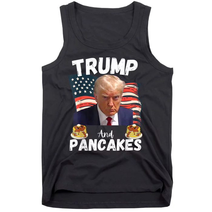 Trump And Pancakes Funny Political Donald Trump 2024 Tank Top