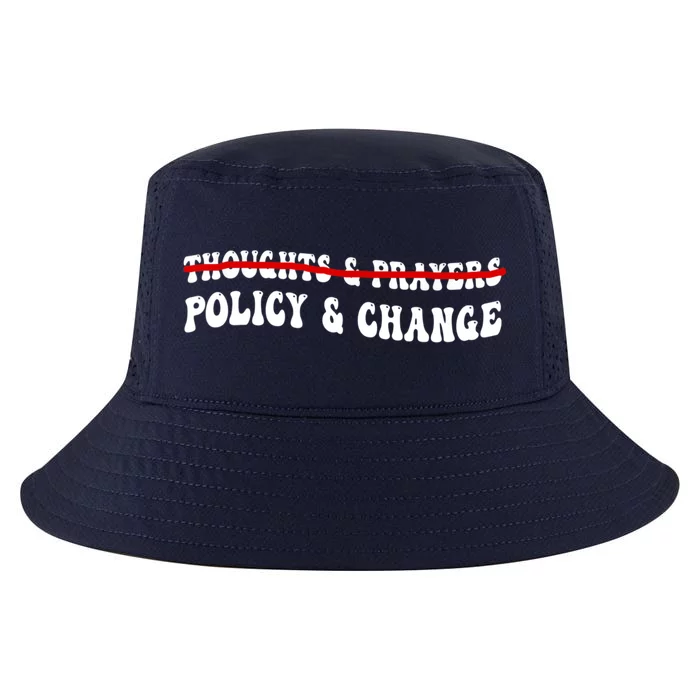 Thoughts And Prayers Policy And Change Cool Comfort Performance Bucket Hat