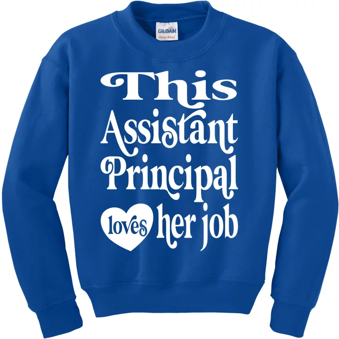 This Assistant Principal Loves Her Job Assistant Principals Gift Kids Sweatshirt