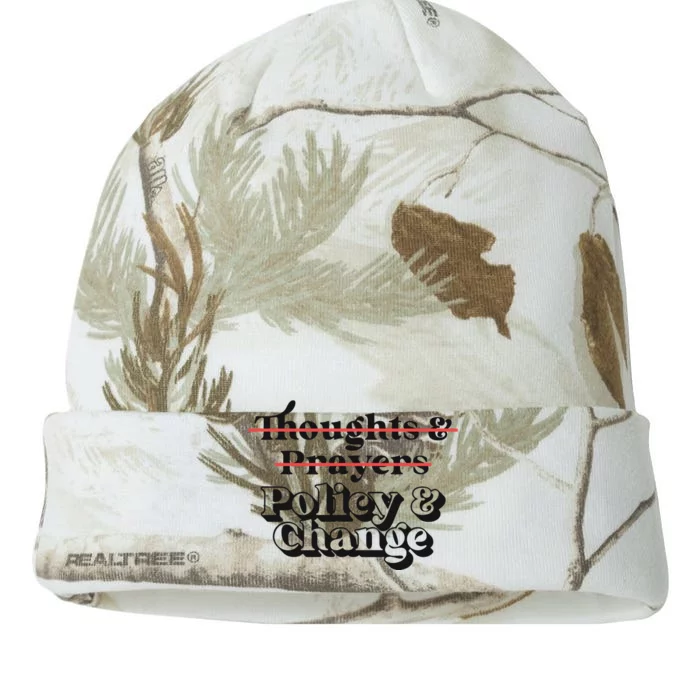 Thoughts And Prayers Policy And Change Kati - 12in Camo Beanie